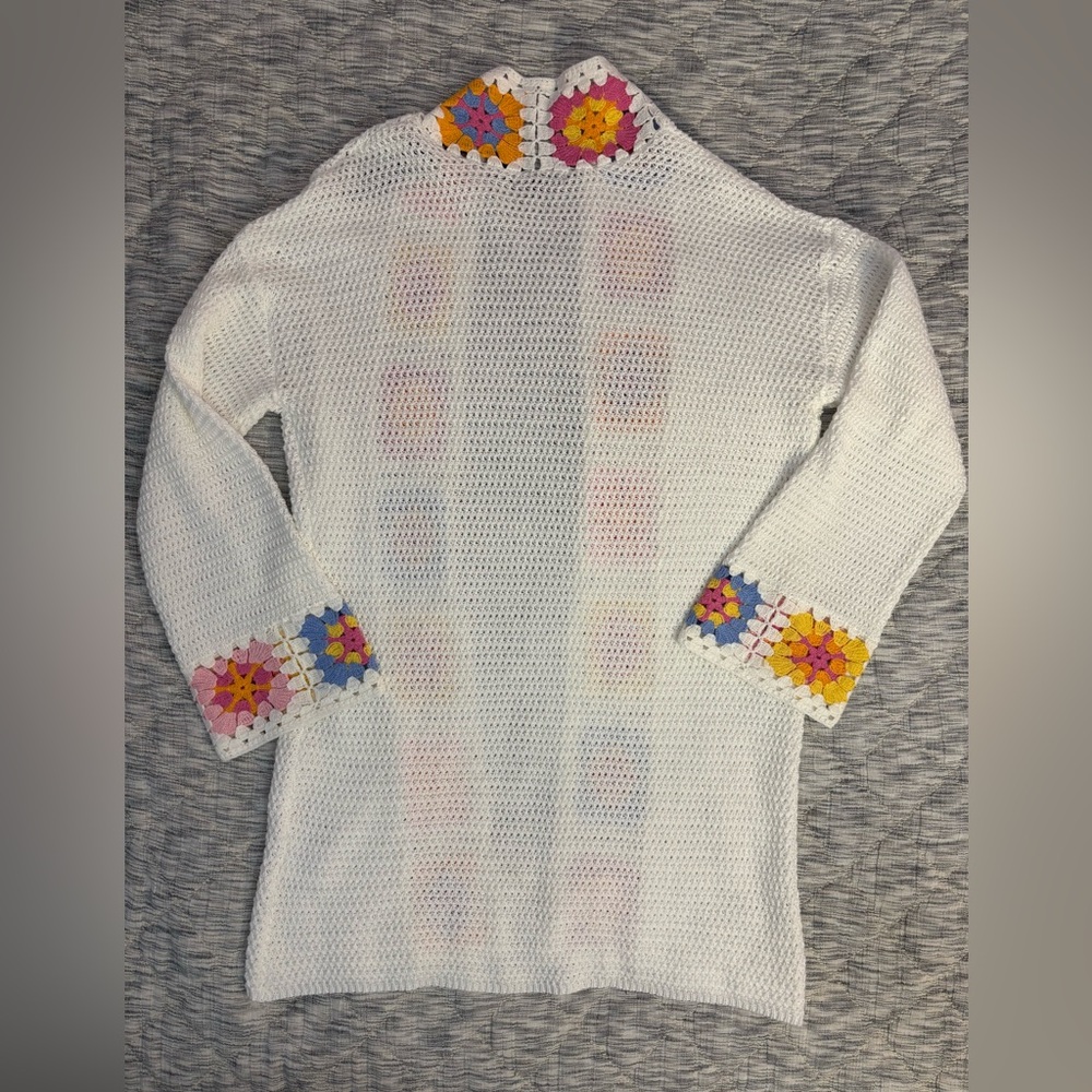 Charlie B Knit Crochet Cardigan Sz XL NWT | Charlie B Cotton Cardigan Sz XL - - Picture 6 of 12